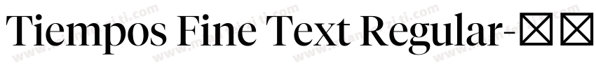 Tiempos Fine Text Regular字体转换